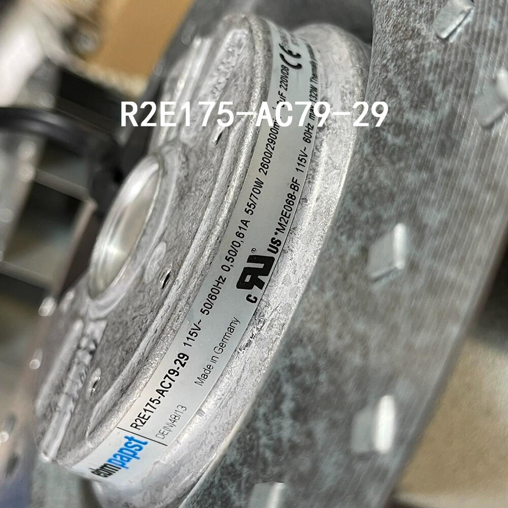New Ebmpaps radiator R2E175-AC79-29 φ175mm 115VAC 55/70W high air volume fan