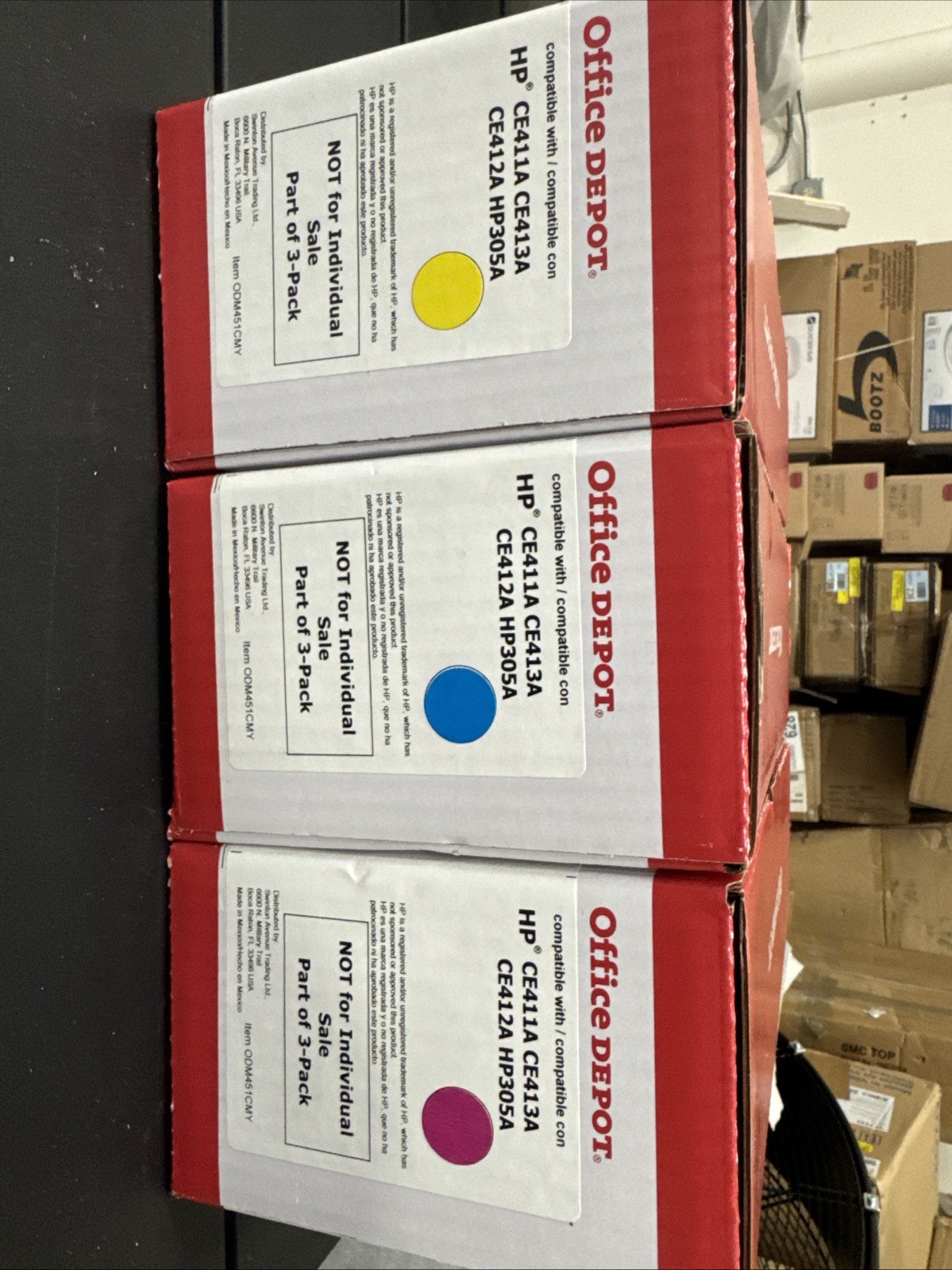 Office Depot Laser Toner Cartridge Compatible with HP CE411A CE413A CE412A