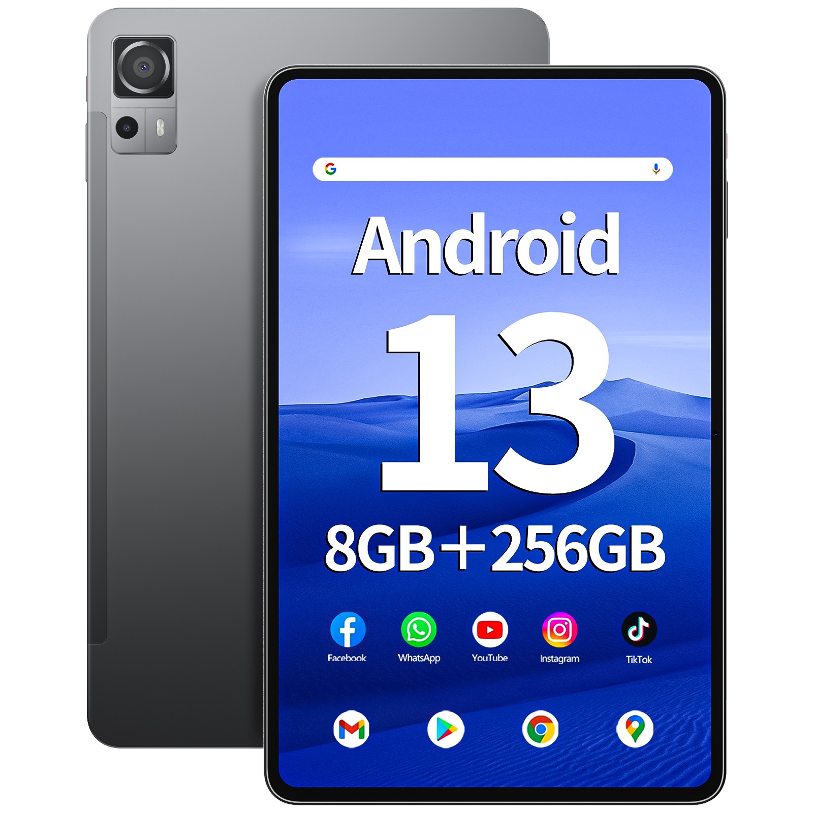 SGIN 11.97" Tablet 8GB + 256GB  Android 13 FHD IPS Octa-Core Dual Camera 8000mAh