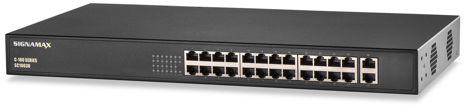SIGNAMAX CONNECTIVITY C-100 24 Port Fast Ethernet PoE+ Lite SIG-FO-SC10030 UP...