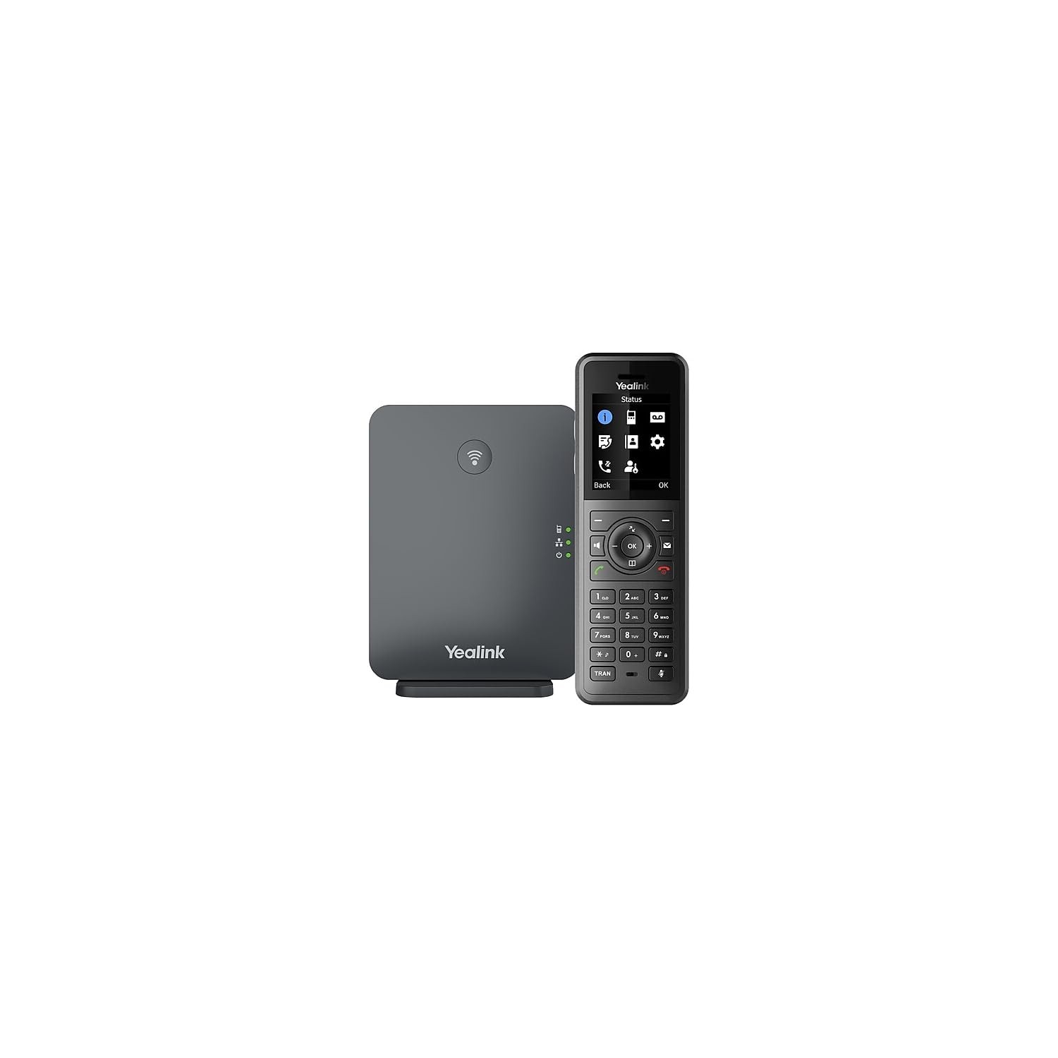 Yealink W77P IP Phone DECT Bluetooth Cordless Black, New Open Box