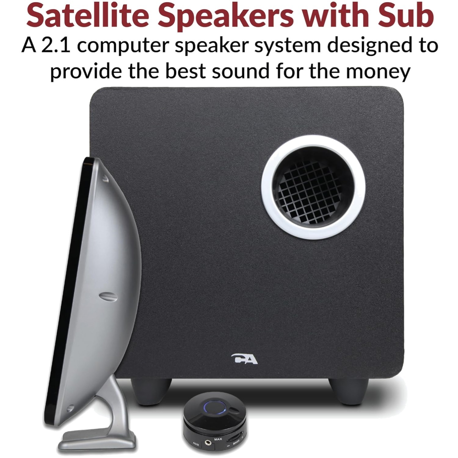 Immersive 2.1 Speaker System with Subwoofer