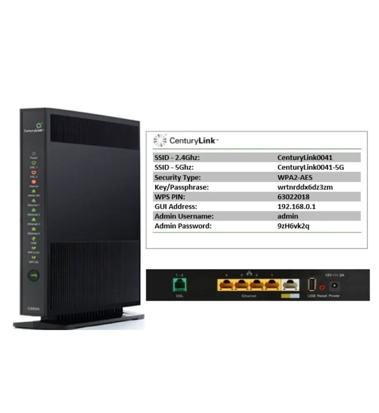 NEW*CenturyLink Approved Actiontec C3000A DSL 5ghz Wirless Modem / Router**