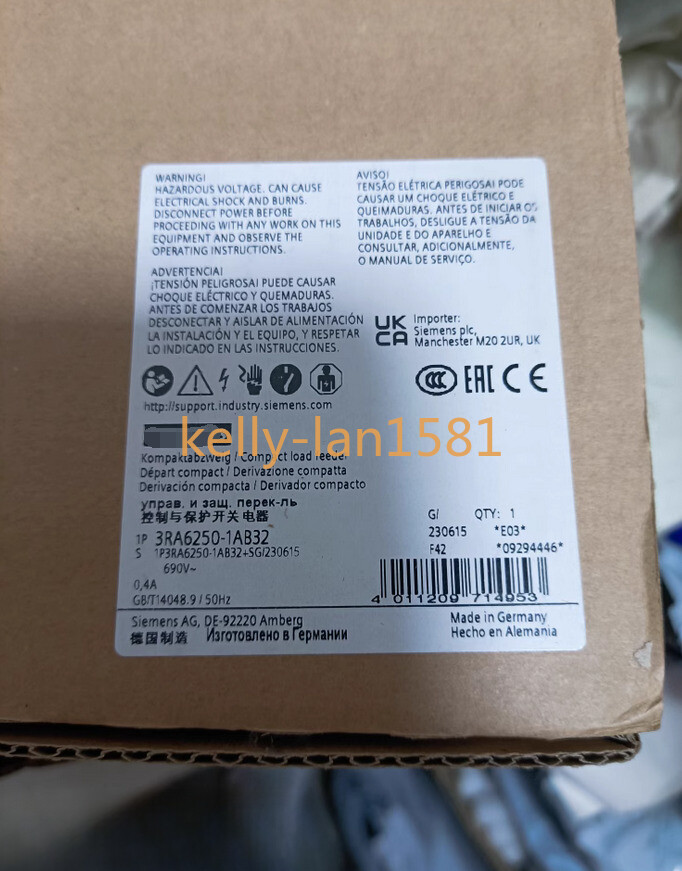 100% Test 1PC for New 3RA6250-1AB32 (by Fedex or DHL )