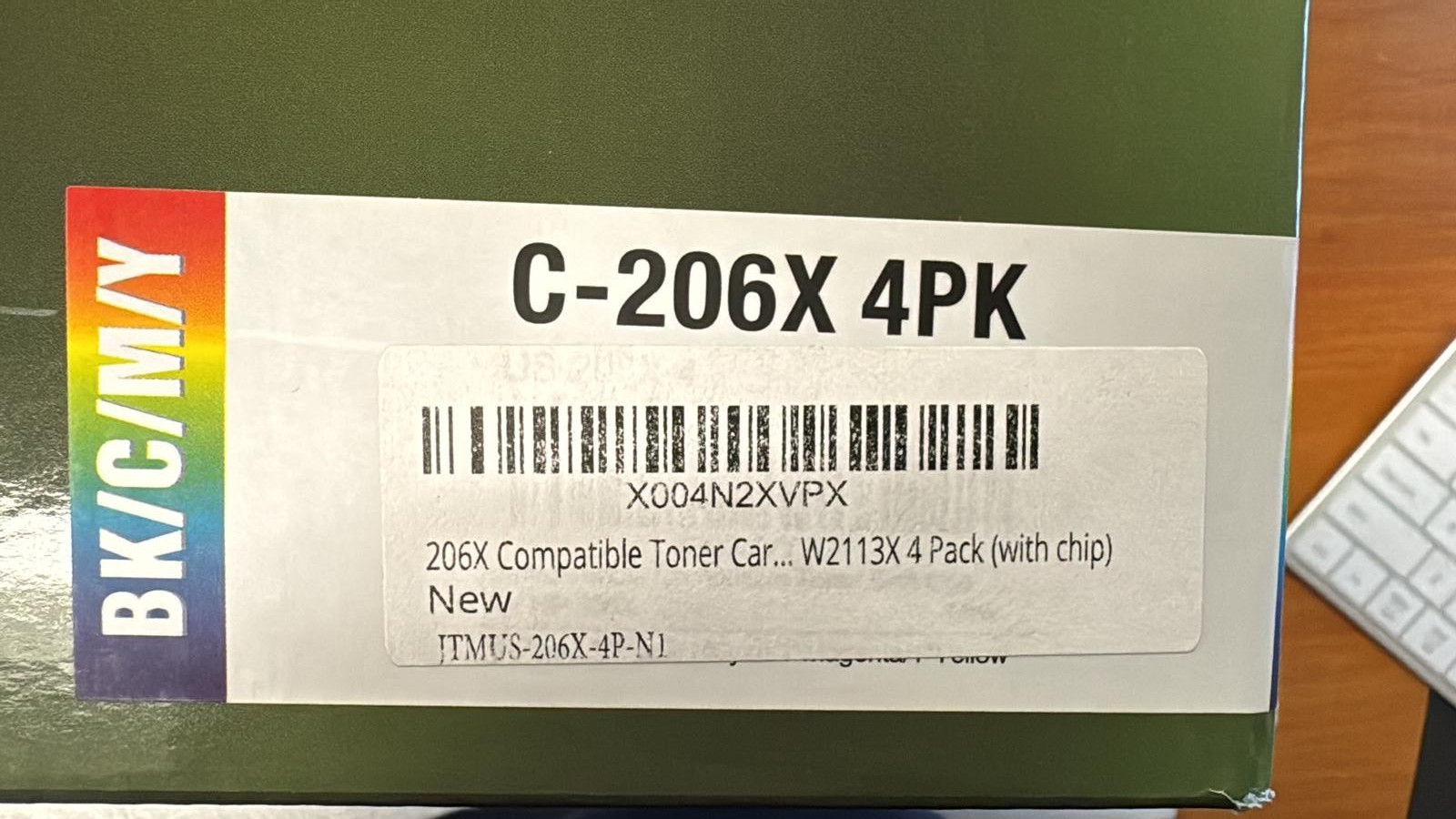 C-206X  4PK  Compatible Toner Cartridges   W2110X W2111X W2112X W2113X