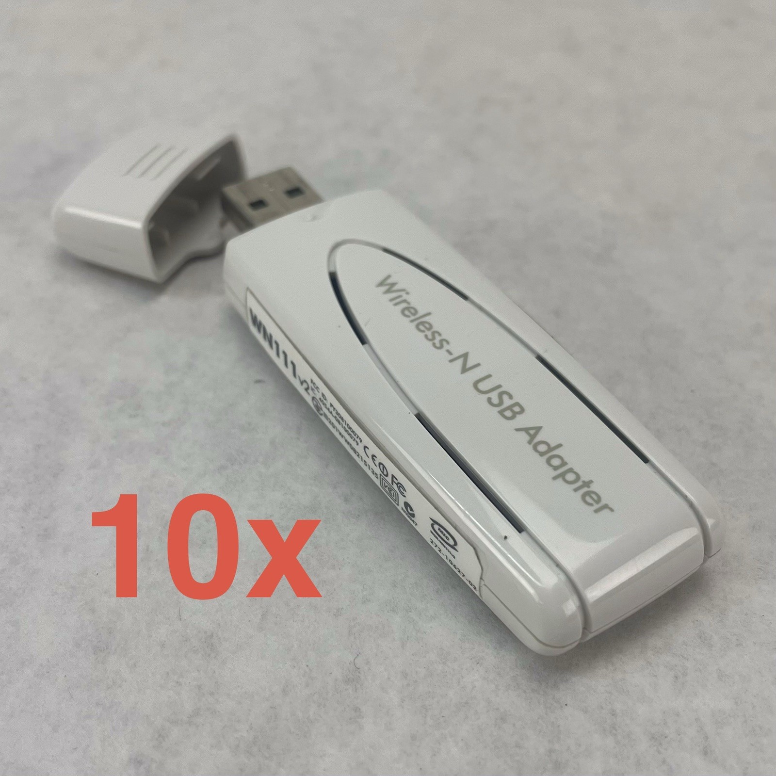 Netgear Wireless-N USB Adapter WN111v2 WHITE Portable Lot of 10 Power Tested