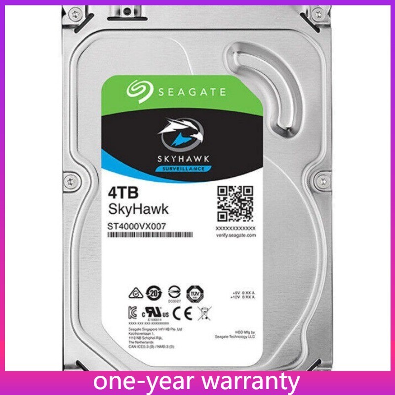 SkyHawk Seagate ST4000VX007 4TB SATA 3.5" 7200RPM 6G HDD Surveillance Hard Drive