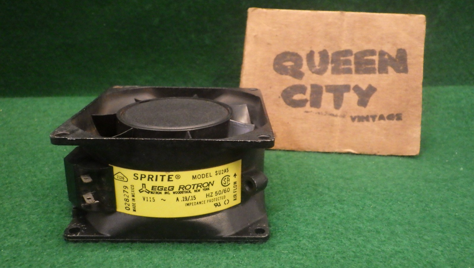 Vintage Sprite Rotron SU2A5 Computer Muffin Fan 115vac .19A