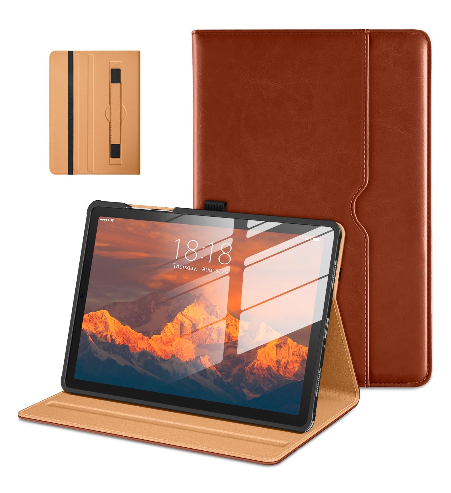 Premium Faux Leather Folio Case for Samsung Galaxy Tab A11/A9+ 11" - Multi-Angle