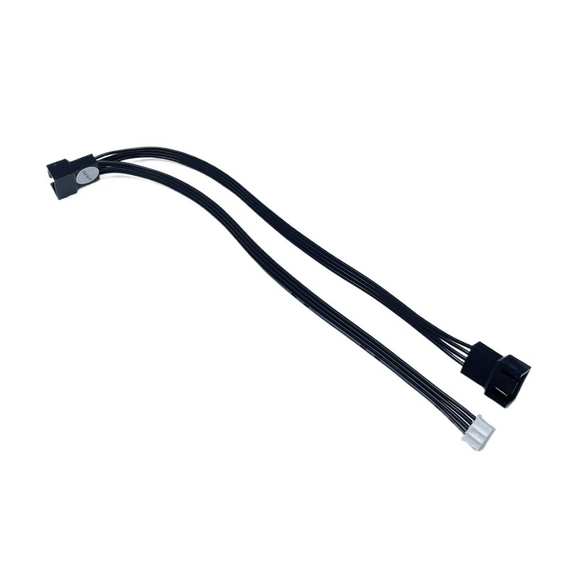 Small 4pin To 2port 4p Male PWM Cooling Fan Adapter Power Cable for Gigabyte ITX
