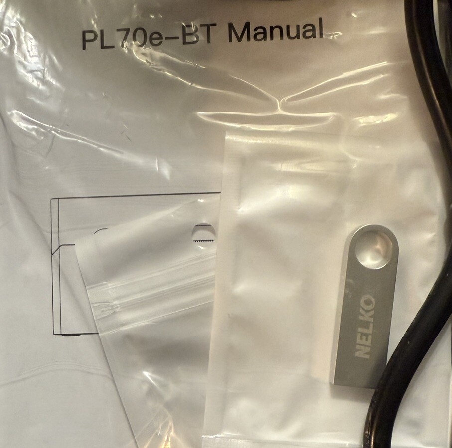 NELKO PL70e-BT Bluetooth Compact Thermal Shipping Label Printer  MANUAL & Udisk
