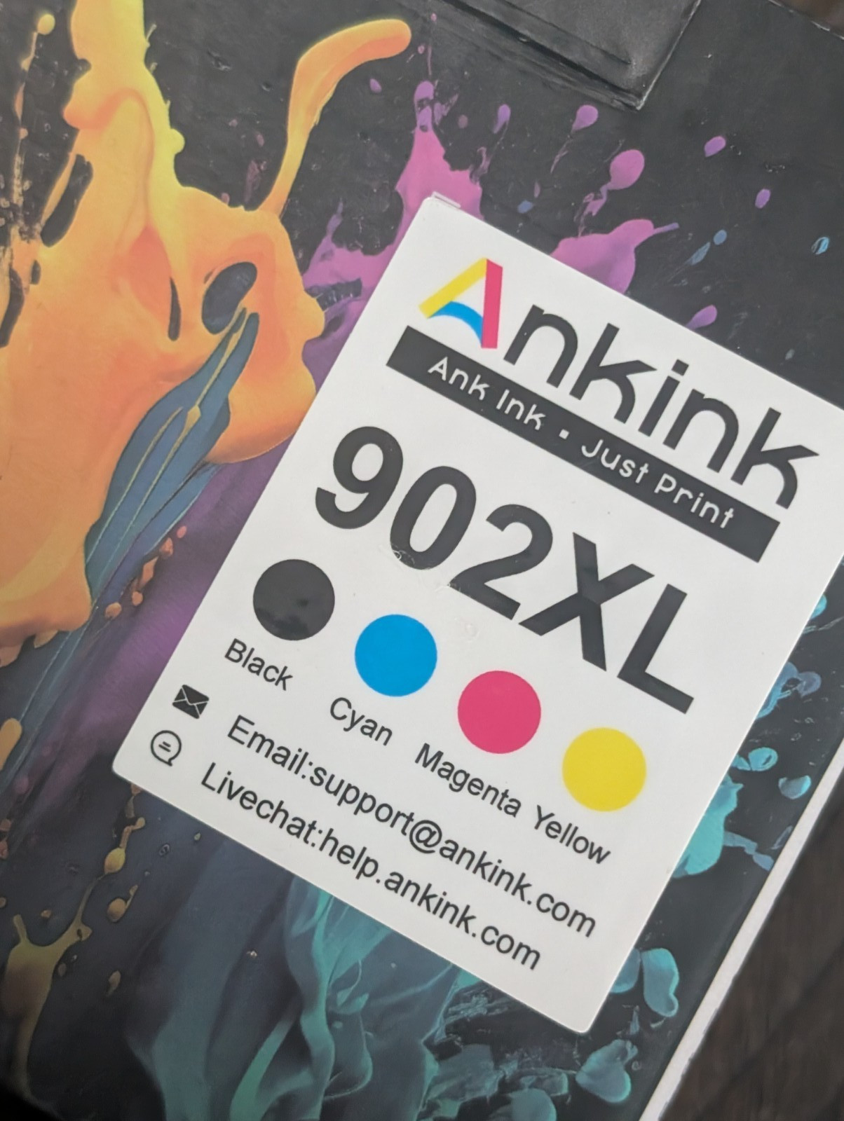 Ankink HP Hewlett Packard Compatible Printer Ink Cartridges Higher Yield 902XL