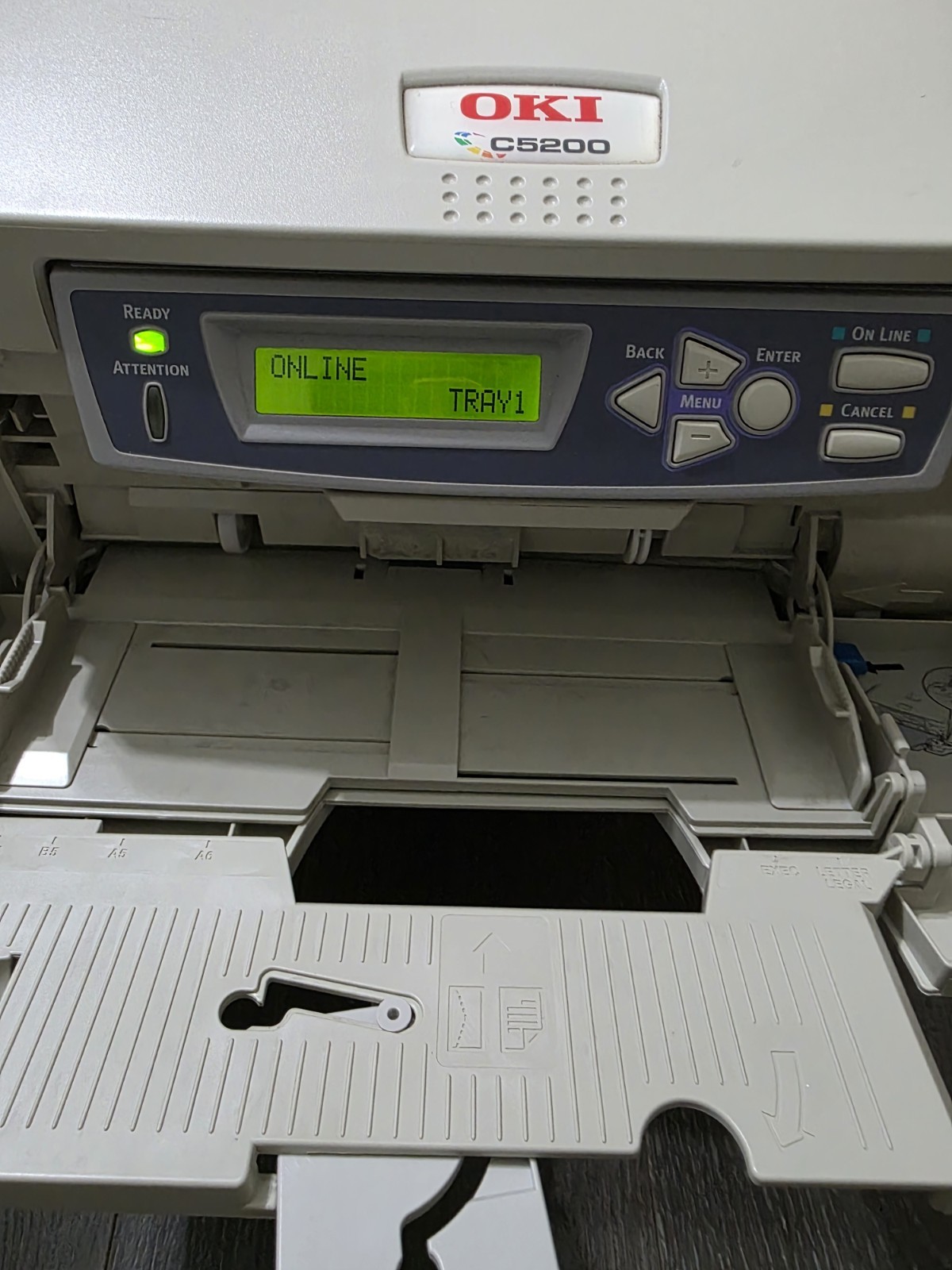 OKI C5200 Color LED Printer Tested & Working Low Page Count  Manuals CDs..