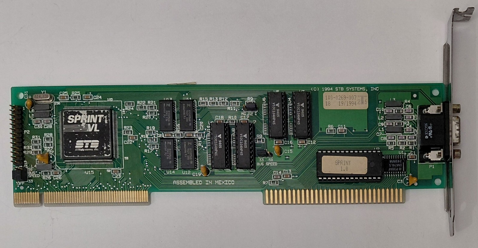 STB Sprint VL VLB Graphics Card (Trident TGUI9400CXi, 1MB, Retro, 1994)