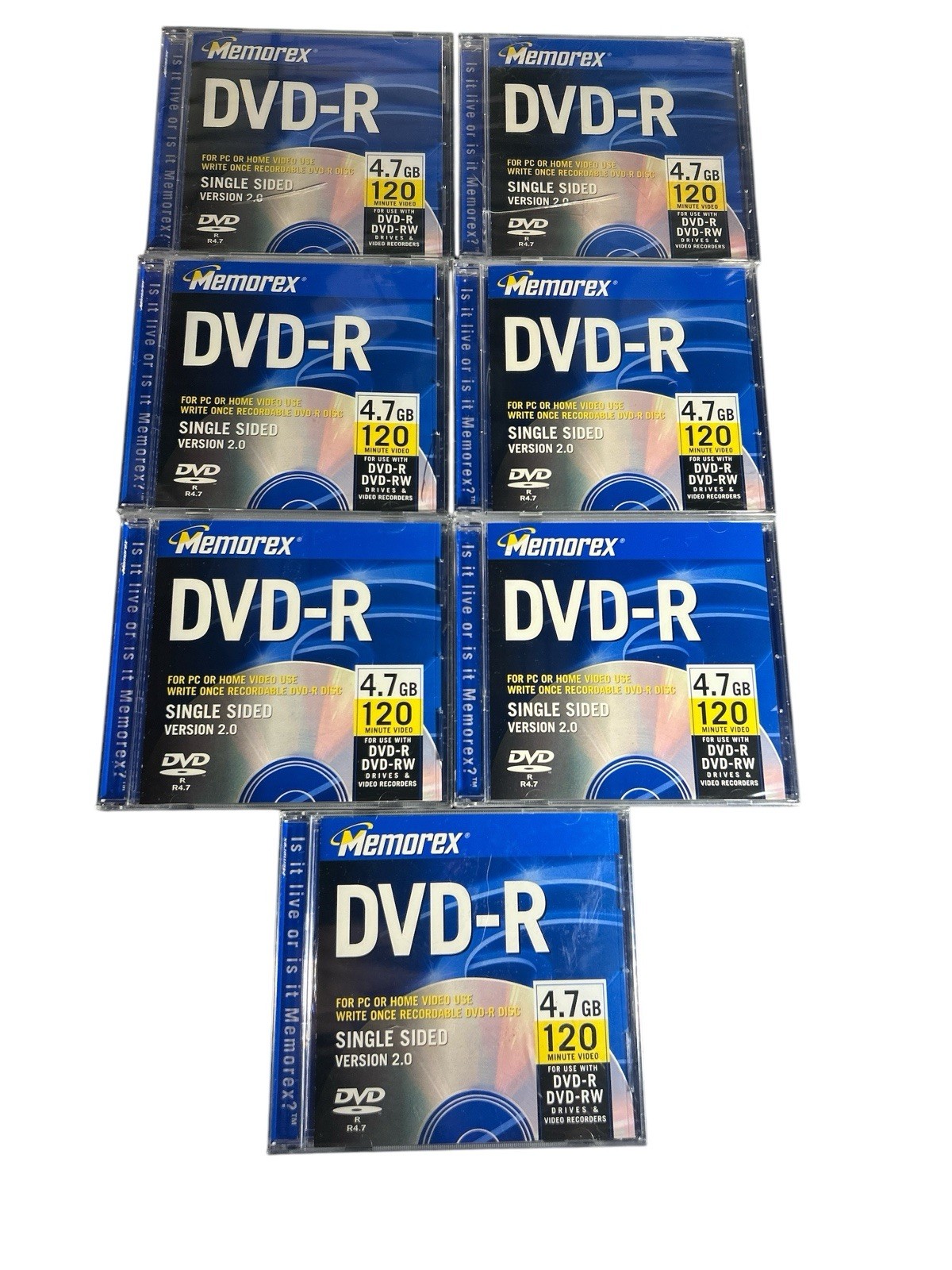 Memorex DVD-R 4.7 GB - LOT of 7