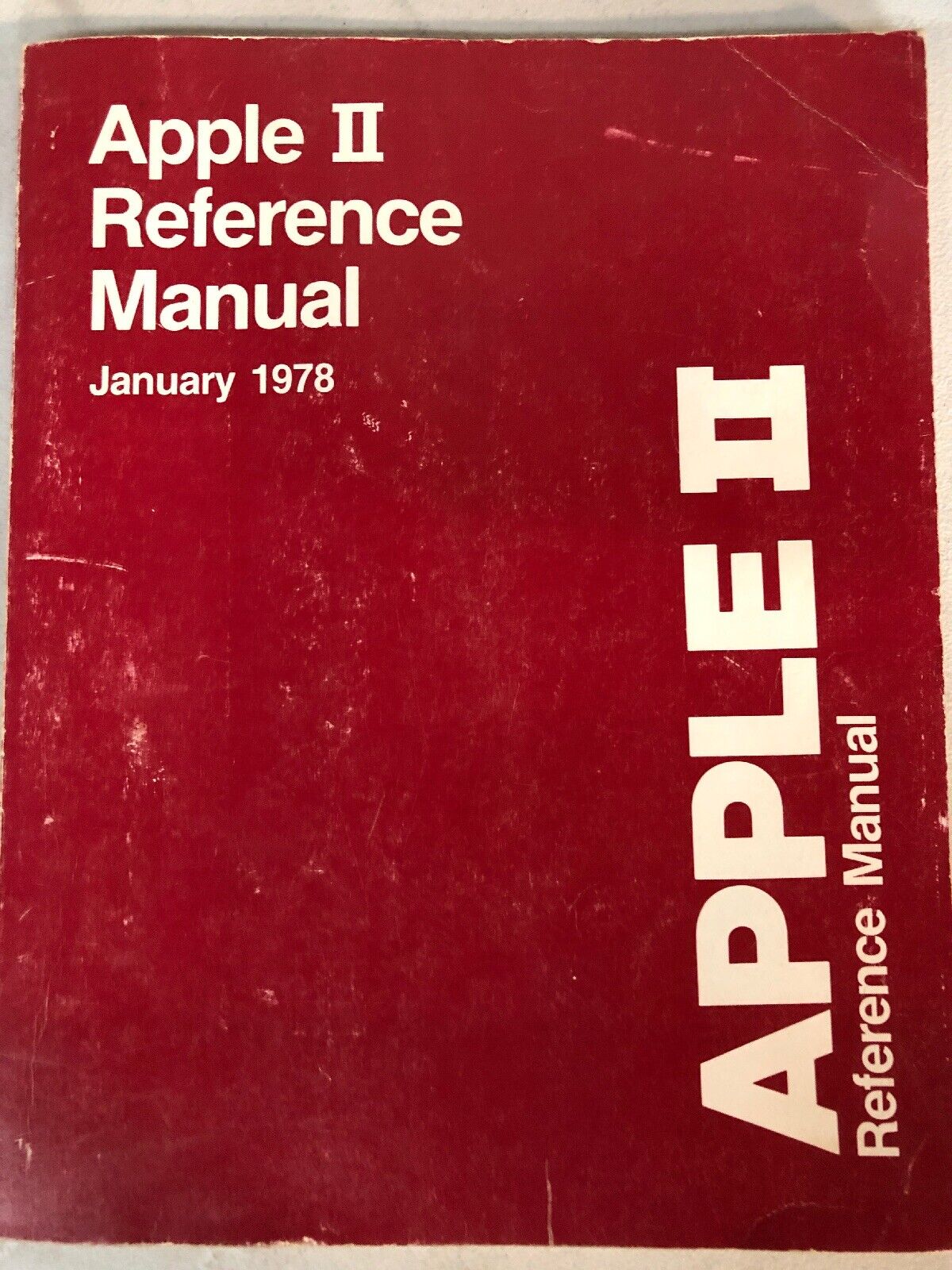 1978 APPLE ll REFERENCE MANUAL JAN 1978  the original RED BOOK by Steve Wozniak