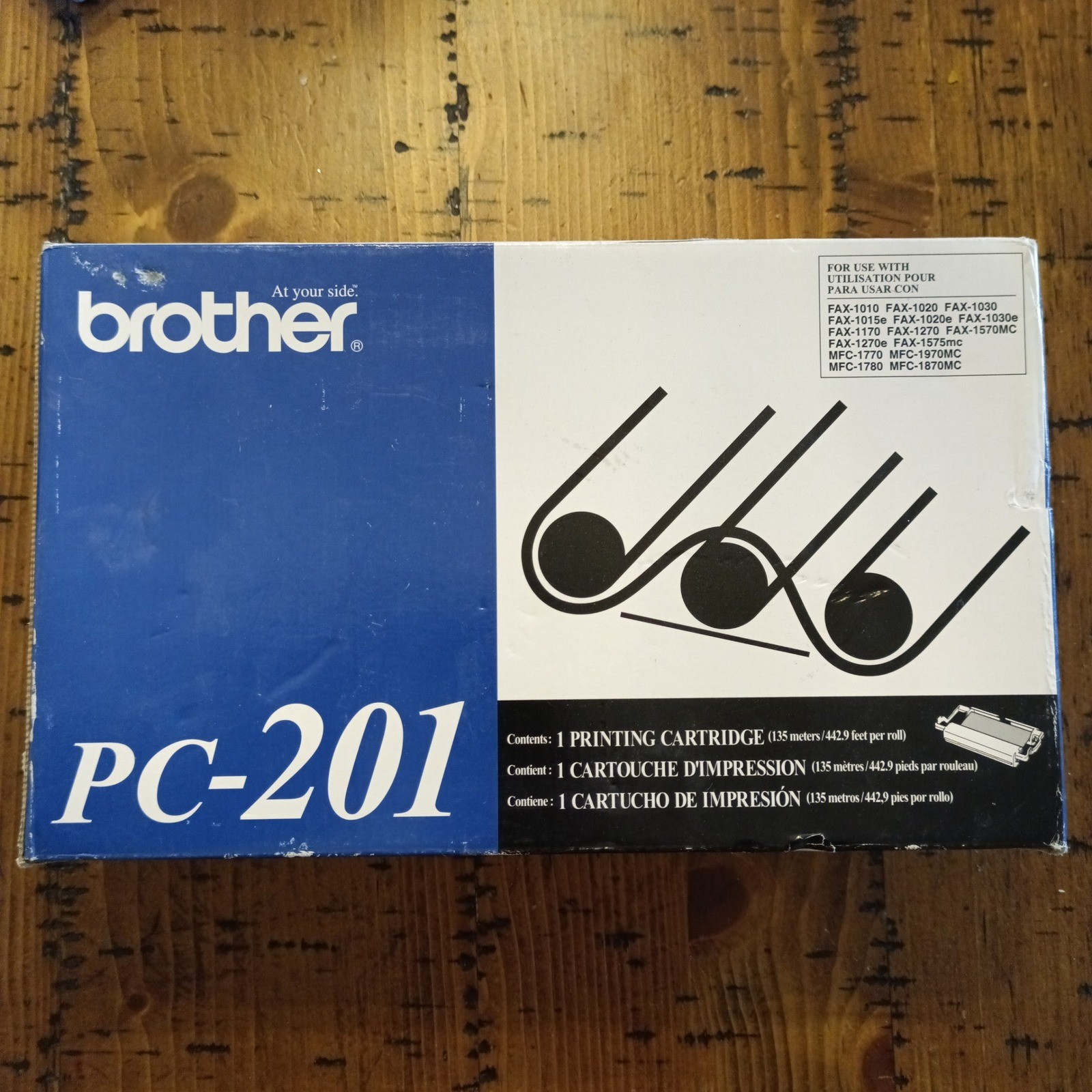 Brother PC-201 Printing Cartridge Fax Ribbon Genuine OEM FAX-1020 FAX-1170