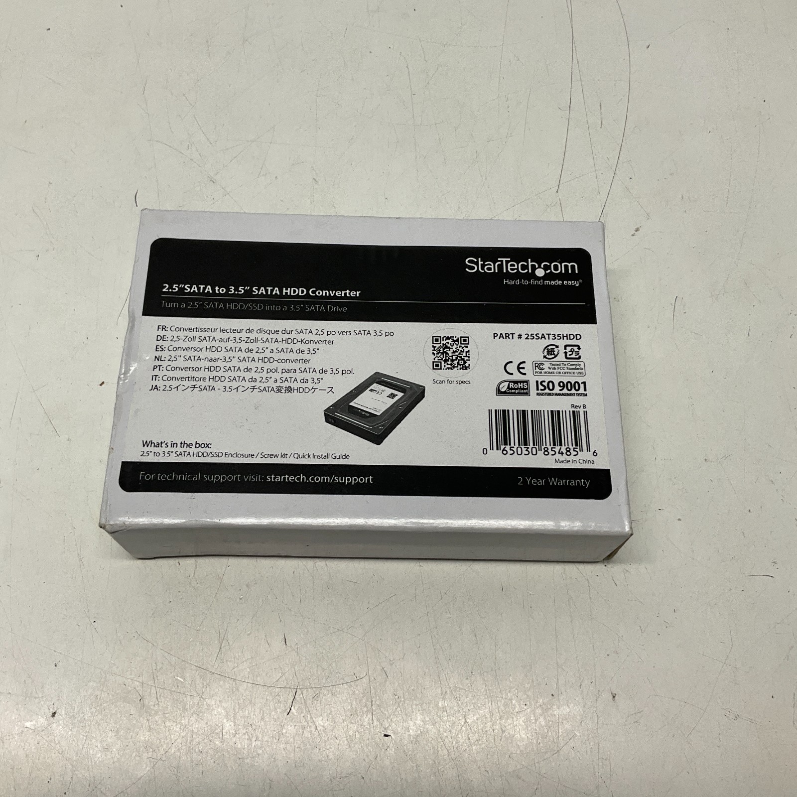 STARTECH.COM 2.5” TO 3.5” SATA HDD CONVERTER 25SAT35HDD HARD DRIVE H67