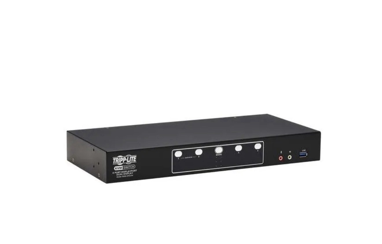 Tripp Lite B006-DP2UA4 Secure KVM Switch 4-Port DisplayPort Dual Monitor Unused