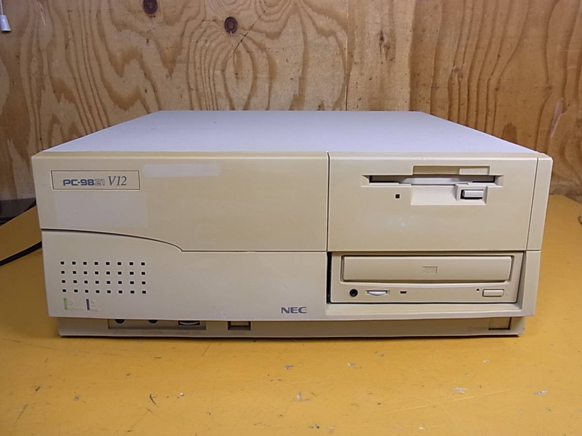 NEC PC-9821V12/S7RA CD HDD FD MSDOS 6.2 with power cord F/S 100V A/595 Japan