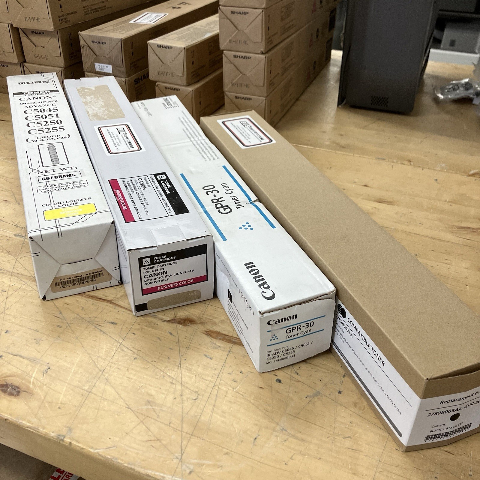 Genuine OEM Canon GPR-30 Toner Cyan Magenta Yellow Black CMYK Full Set NEW NIB