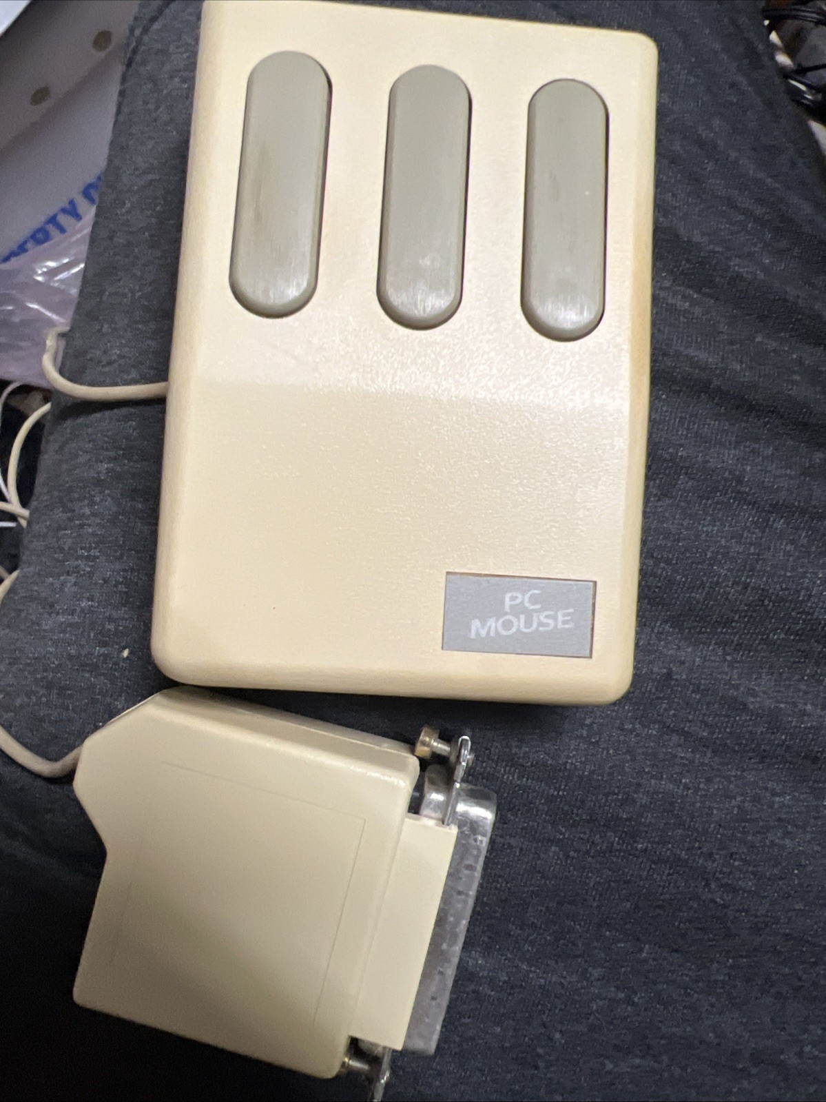 Vintage 1980s Mouse Systems 3 Button Optical Mouse - UNTESTED M2 042656