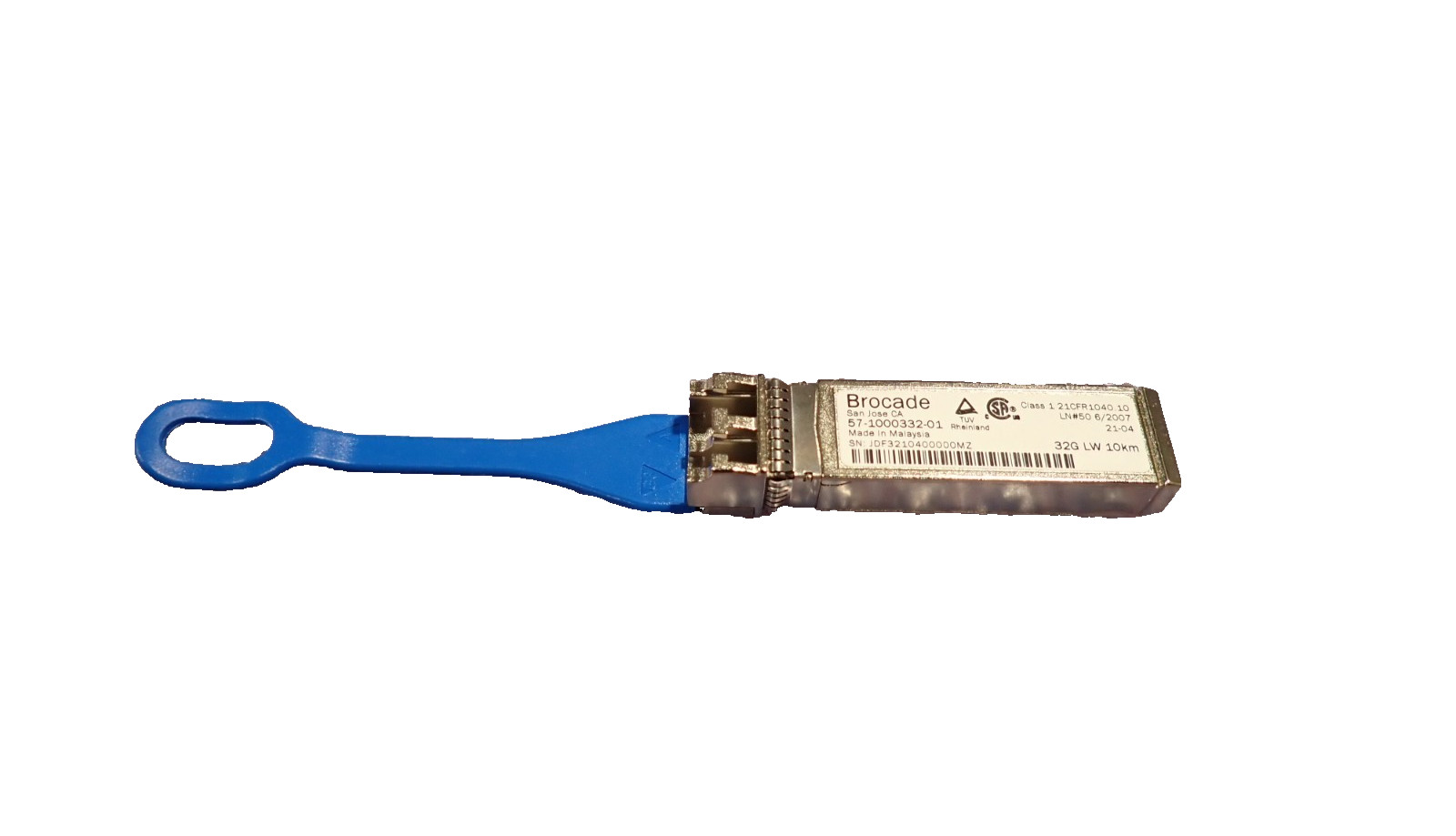 2X Brocade 01JC042, 32Gb LW SFP Single-Mode Fiber Transceiver 57-1000332-01