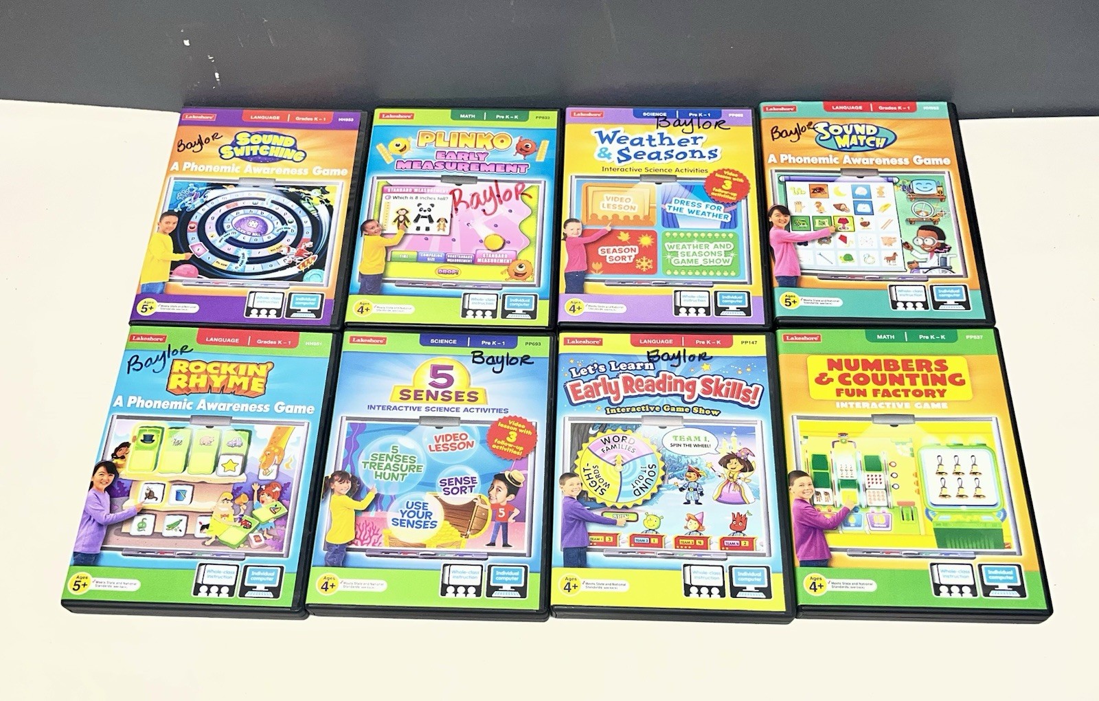 Lakeshore Learning Lot of 8 Educational CD-ROM Games PC Mac Pre-K–1