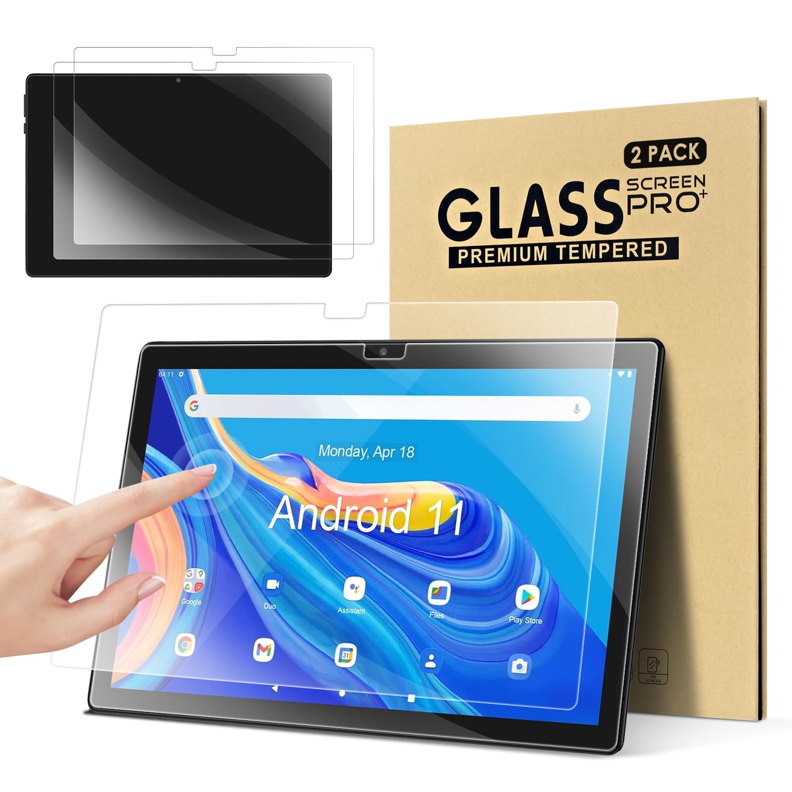 DETUOSI [2-PACK] Screen Protector for ‎FEONAL K116 10.1 inch Android 2-PACK 