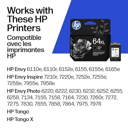 HP 64XL BLACK HIGH-YIELD INK CARTRIDGE, N9J92AN - BLACK