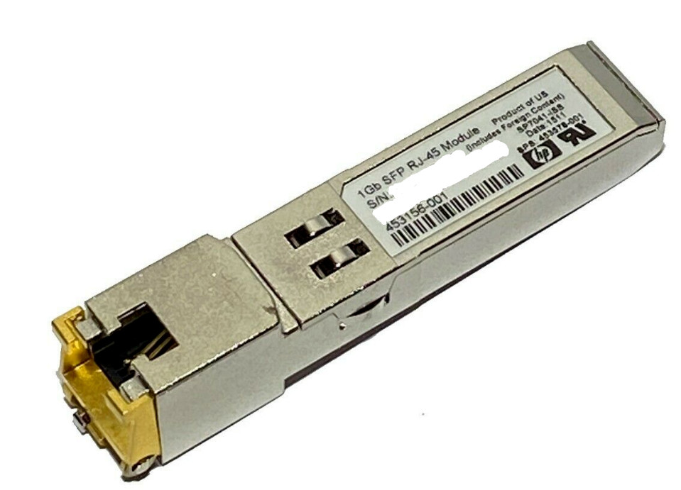 HPE Genuine HP BLc VC 1Gb SFP RJ-45 Module 453156-001Copper ETHERNET Transceiver