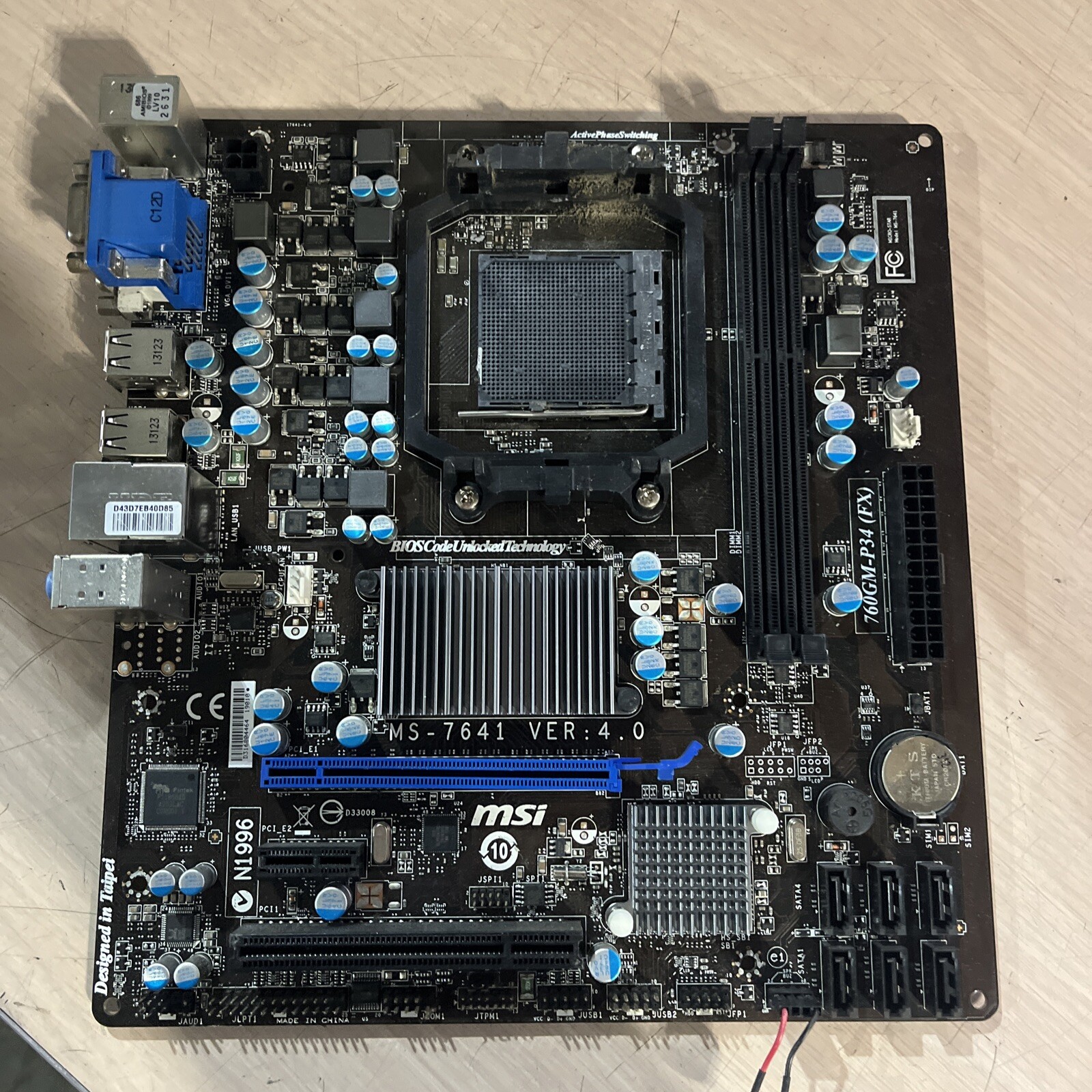 MSI MS-7641 VER 4.0 MOTHERBOARD