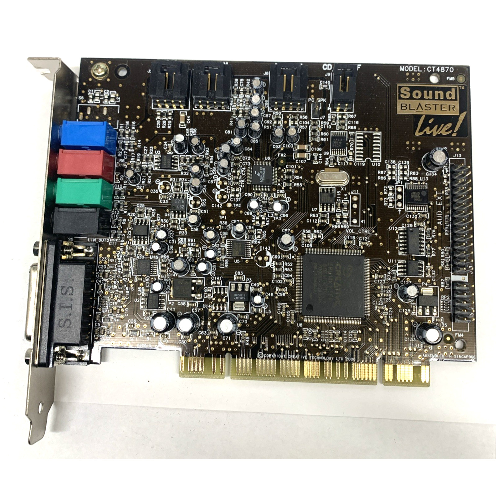 Creative Labs Sound Blaster Live CT4780 PCI 5.1 Sound Card 3.5mm Output MIDI I/O