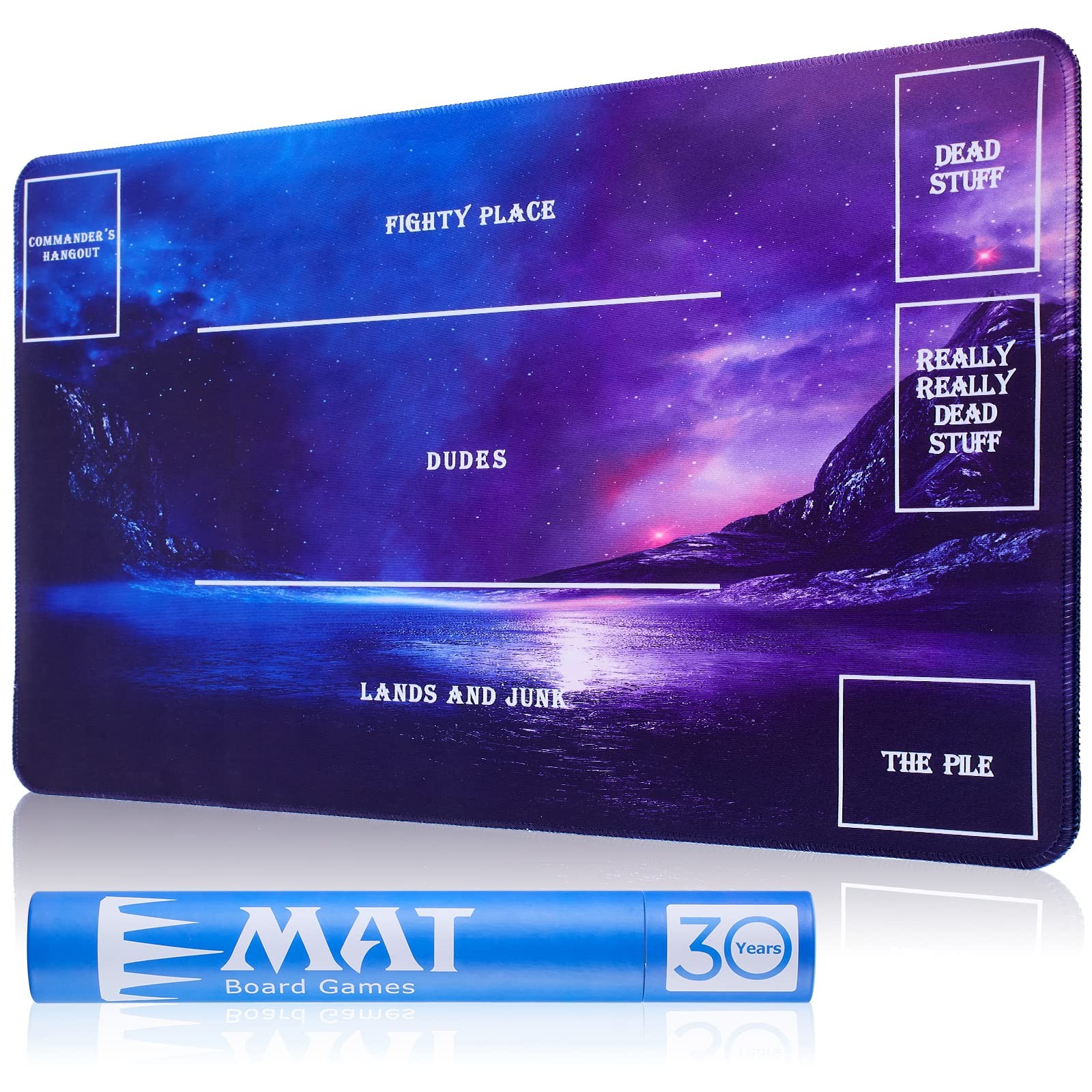 Biouai MTG Playmat w/ Tube Case - Stitched, Non-Slip, Durable