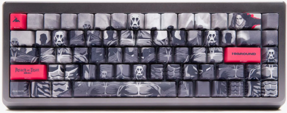 Attack on Titan AOT2 x HG Summit 65 Keyboard 2.0 - TITAN MEETUP Brand New