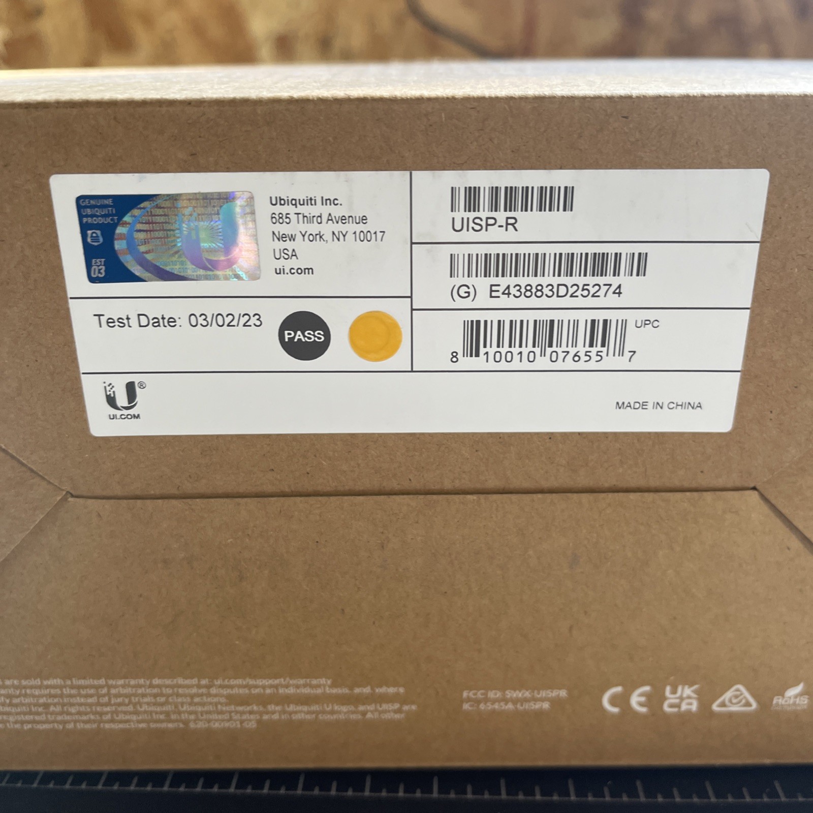 Ubiquiti UISP Router UISP-R Gigabit PoE MicroPoP ISP Enterprise Wired New Sealed
