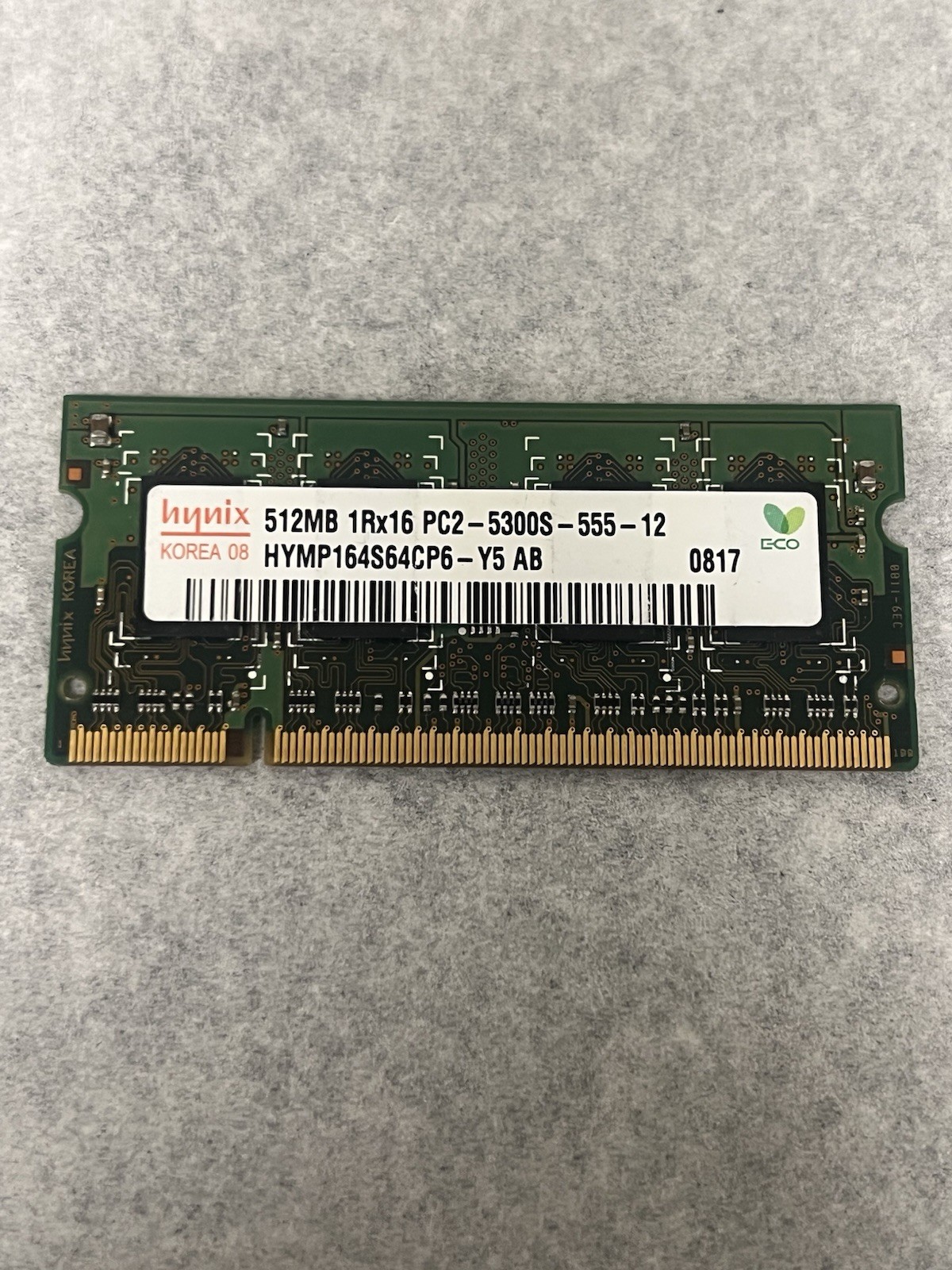 Hynix 512MB DDR2 667MHz PC2-5300S Laptop RAM SO-DIMM