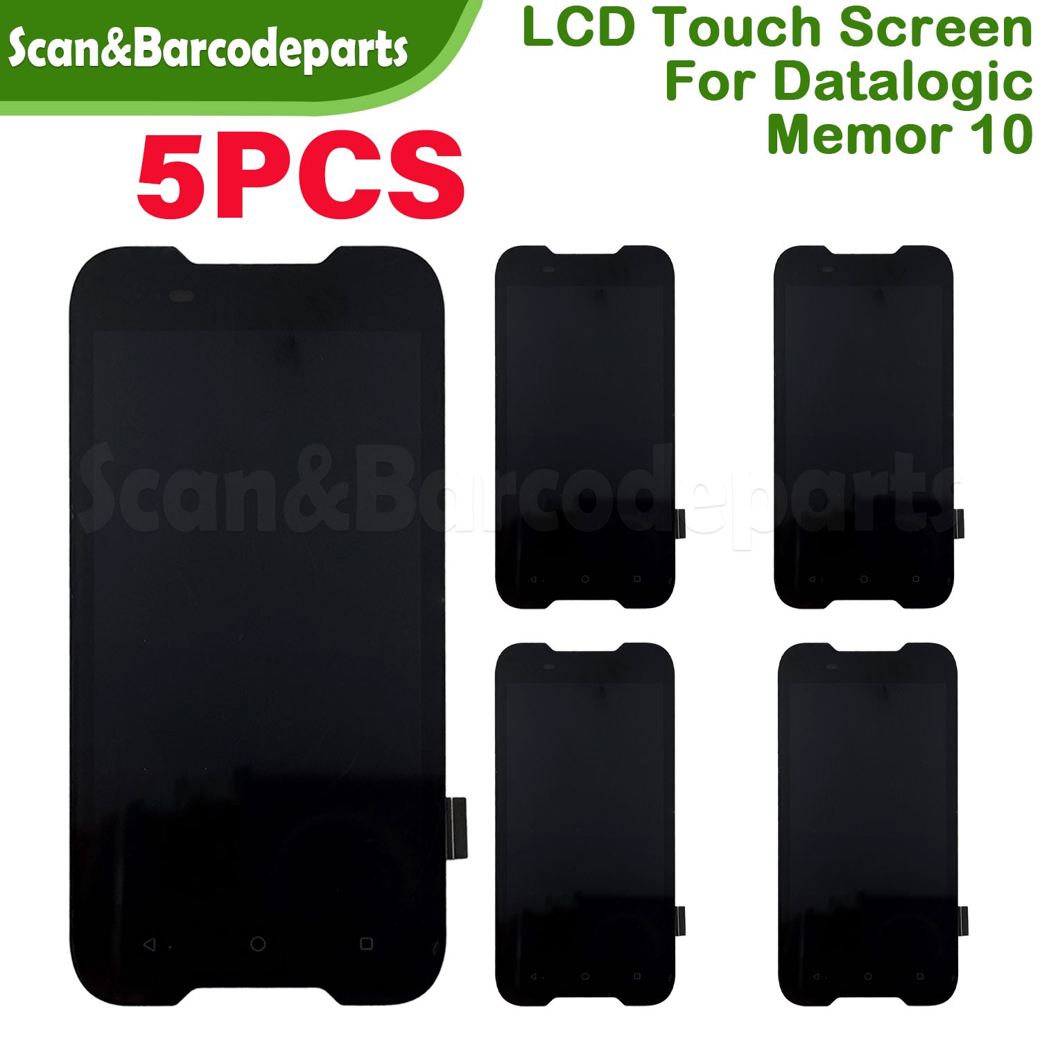 5 PCS Replacement for Datalogic Memor 10 LCD with Touch Screen