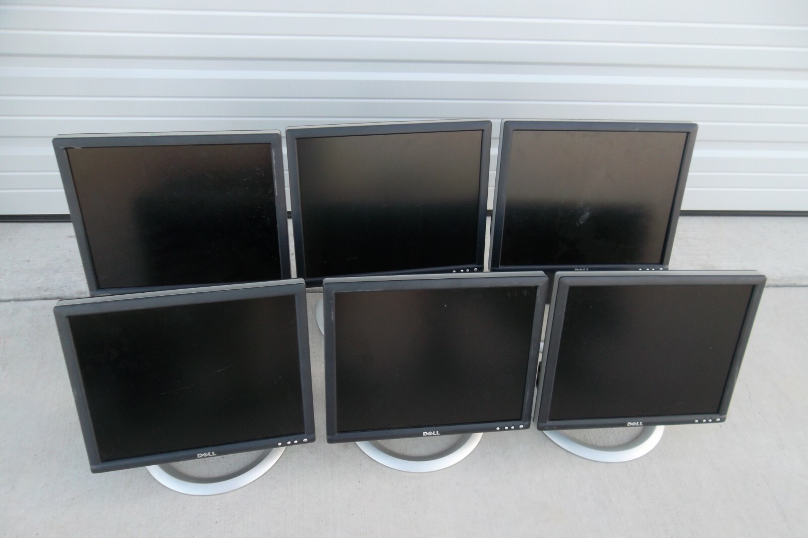 LOT-6 Dell 17" LCD Monitor VGA DVI w/4-Port USB Hub 1706FP 1703FP 1704FP 1705FP
