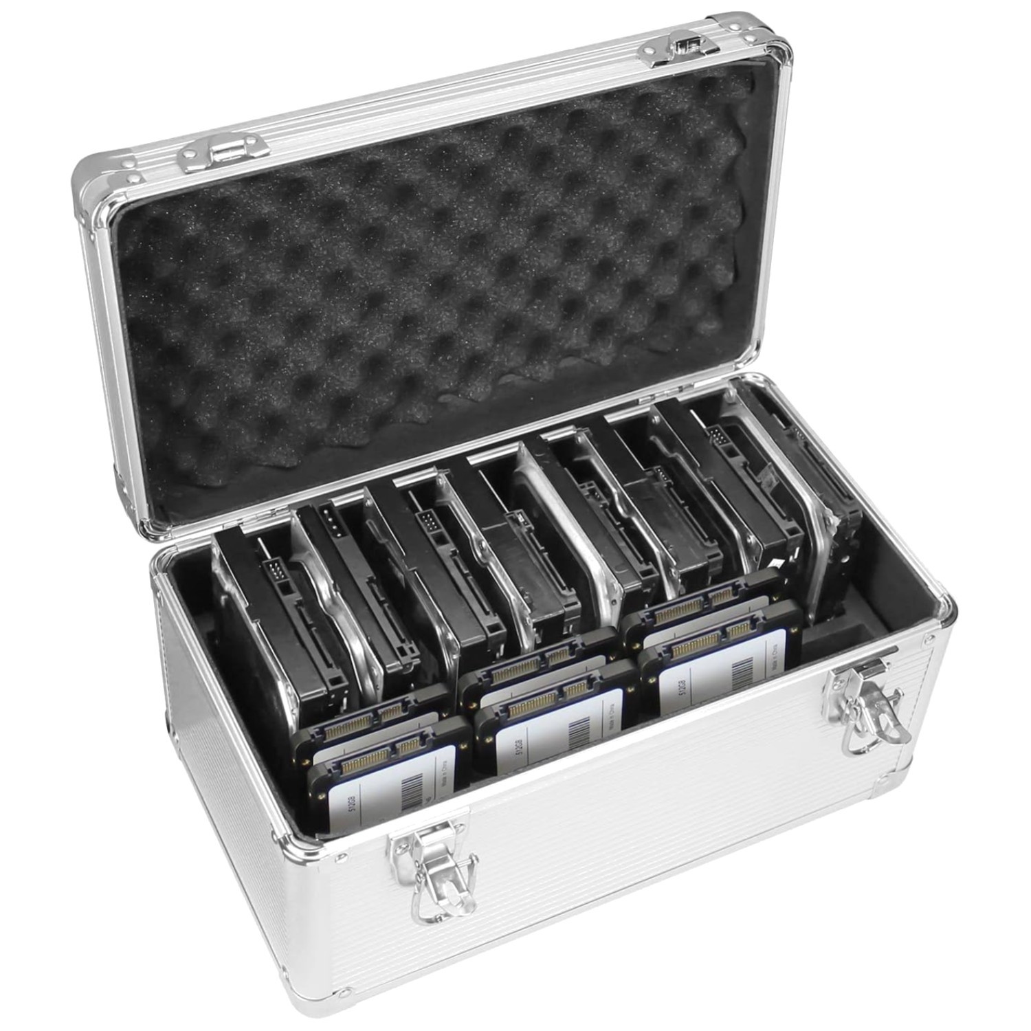 Portable HDD Organizer, 14-Slot Storage Box,  Protection