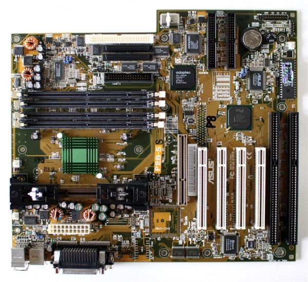 Asus slot 1 , 2x isa, 4x pci, 1x agp, scsi 1x 50 pin, 2x 68 pin,rev1.02