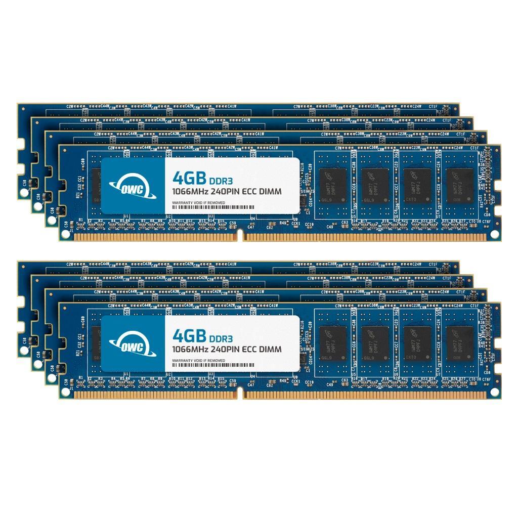 OWC 32GB (8x4GB) DDR3 1066MHz 2Rx8 ECC Unbuffered UDIMM 240pin Memory RAM