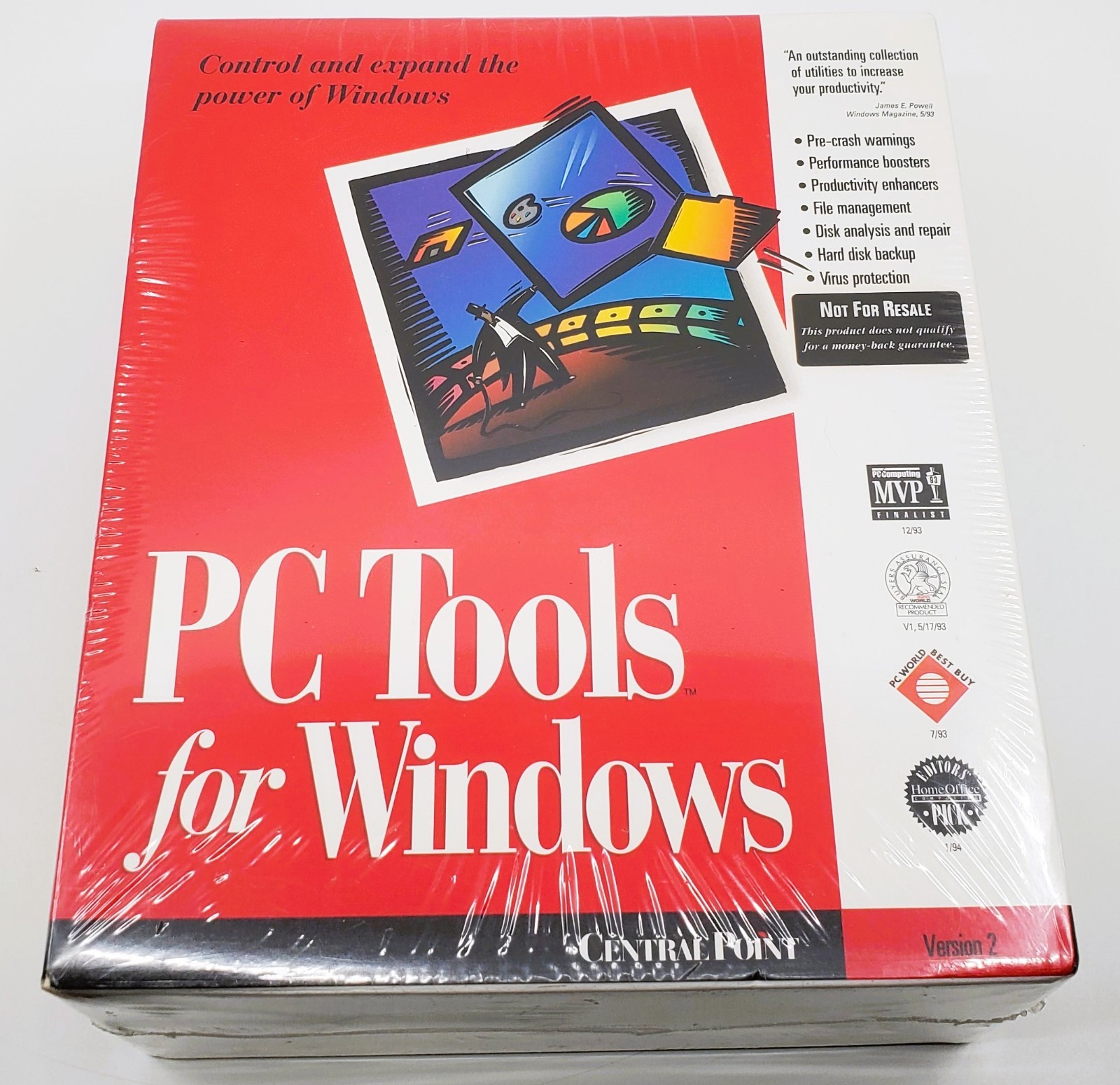 CENTRAL POINT - PC Tools for Windows Version 2 - 3.5" *NEW SEALED