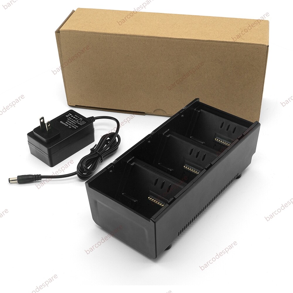 3-Slot Battery Charger Cradle with power supply for Zebra QLN220 QLN320