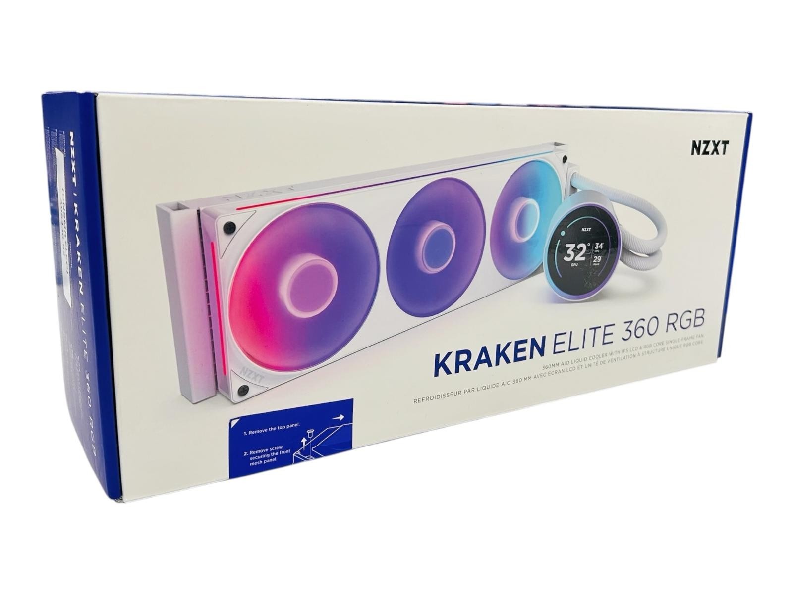 NZXT Kraken Elite RGB 360mm 2024 Radiator Liquid Cooler – White (READ)