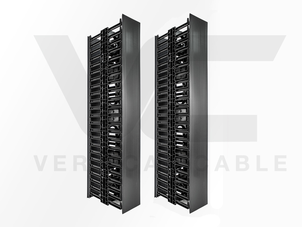 45U Vertical Cable Manager – Double Sided