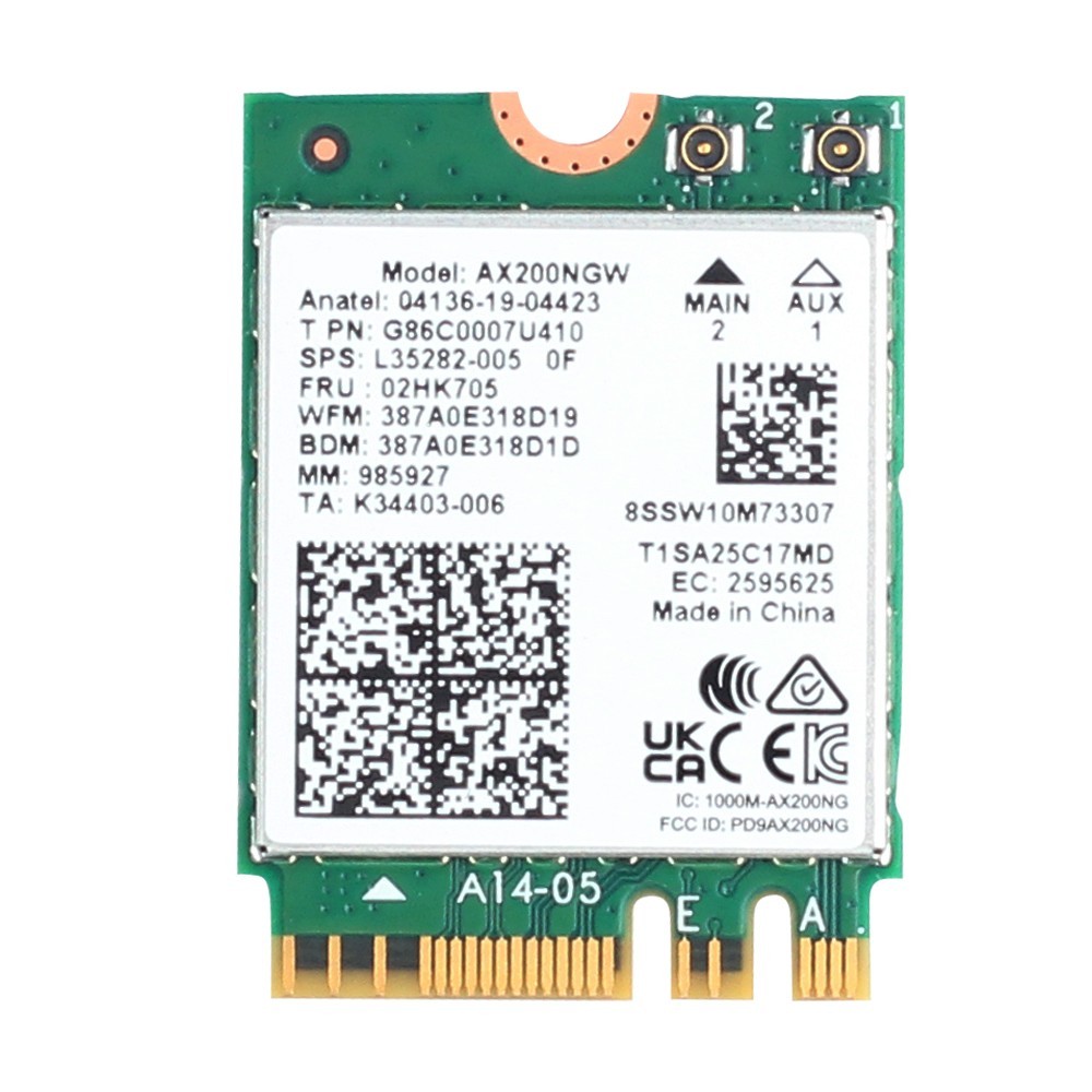 AX200NGW M.2 Key WiFi 6 Module Bluetooth5.2 2974Mbps Network Card for Laptop Lot