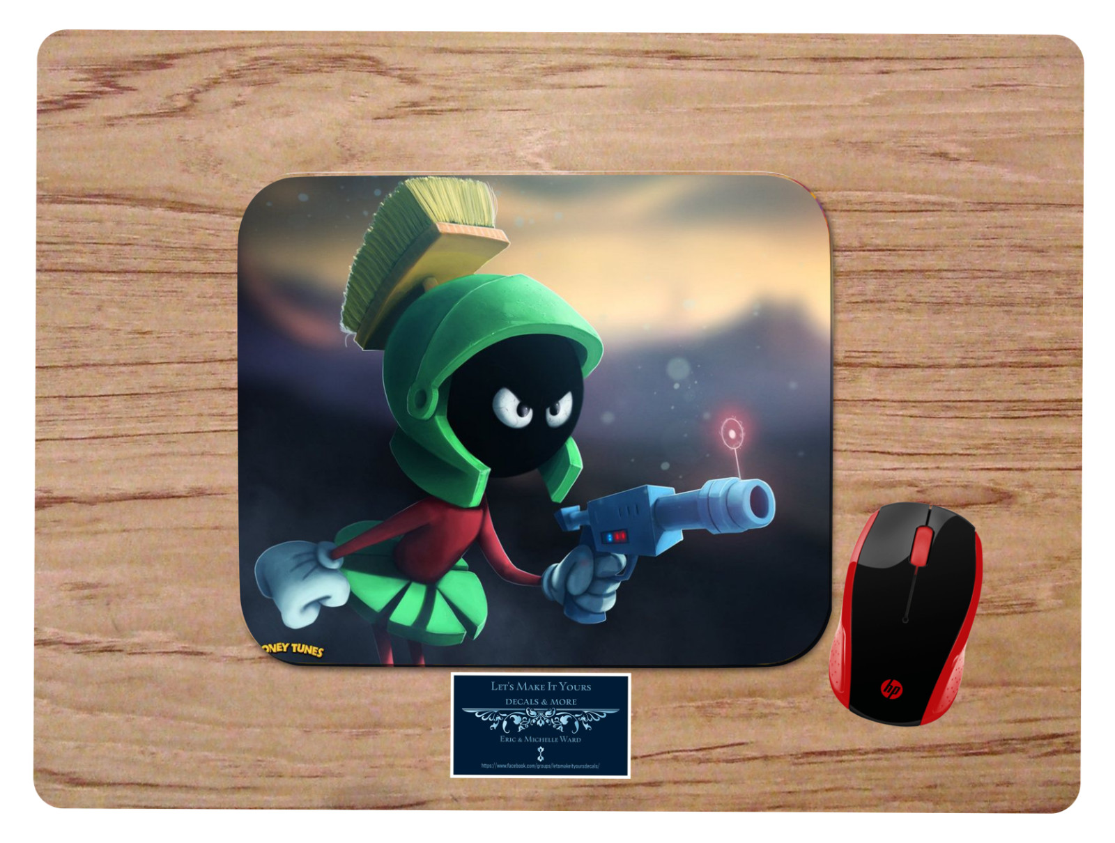 MARVIN THE MARTIAN LASER GUN CUSTOM DESIGN MOUSEPAD MOUSE PAD HOME OFFICE GIFT 
