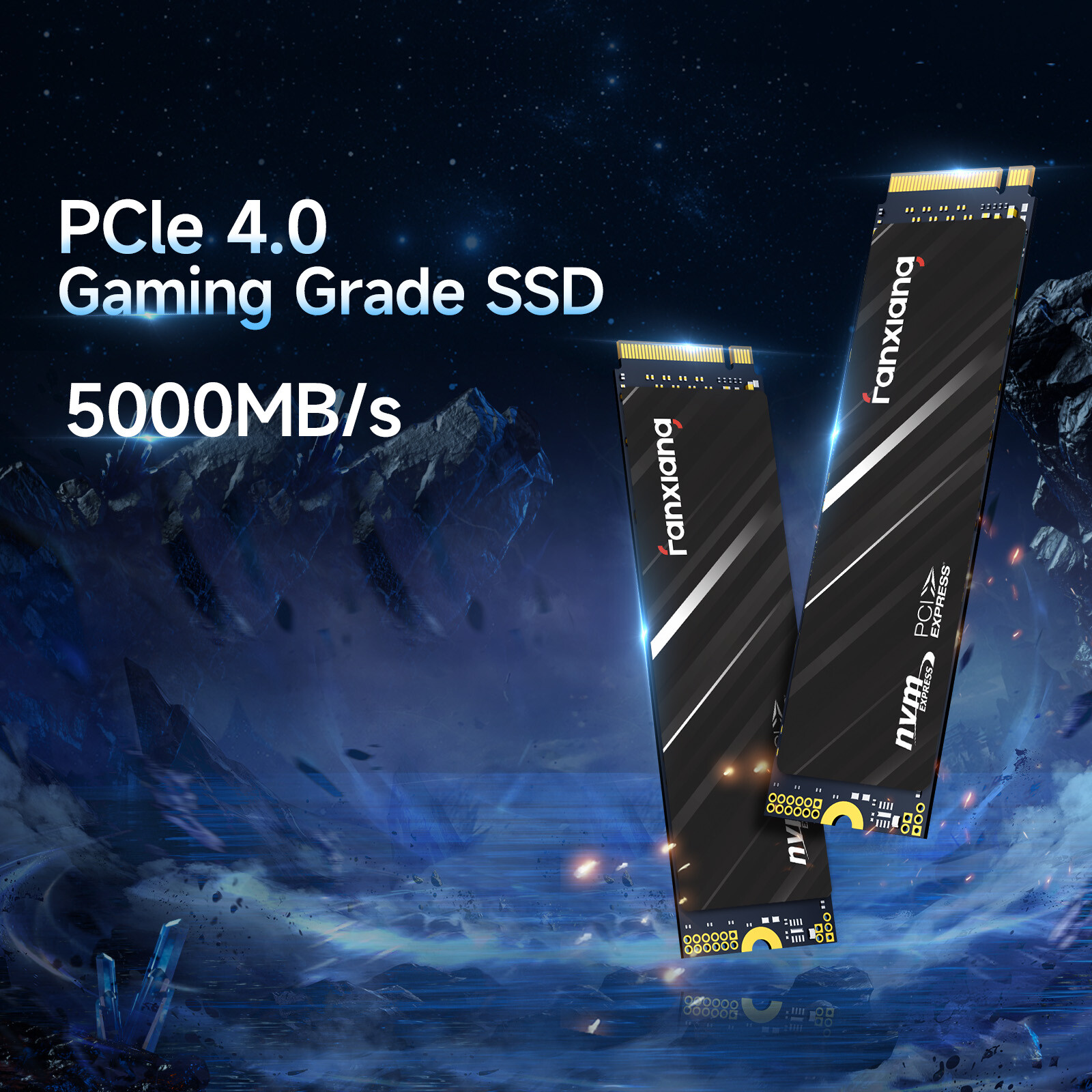 Fanxiang 1TB SSD M.2 2280 NVMe PCIe Gen 4.0 x 4 PS5 Internal Solid State Drive