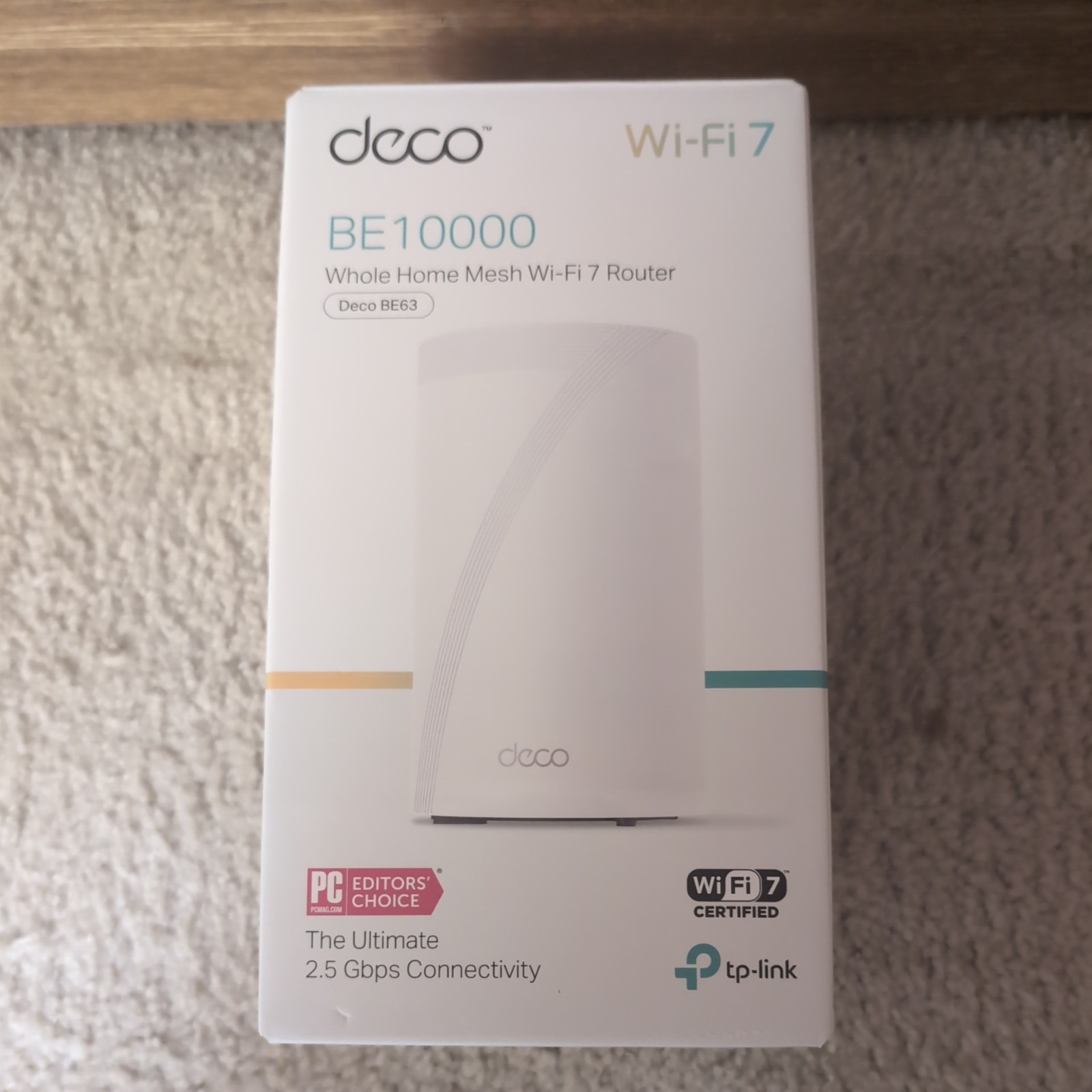 TP-Link Deco 7 Pro BE63 Tri-Band Mesh WiFi 7 BE10000 Home Router Single (1 Pack)